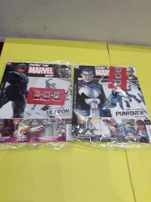 10 ISSUES OF DRAW THE MARVEL WAY(42 PIECES)STEP BY STEP GUIDE