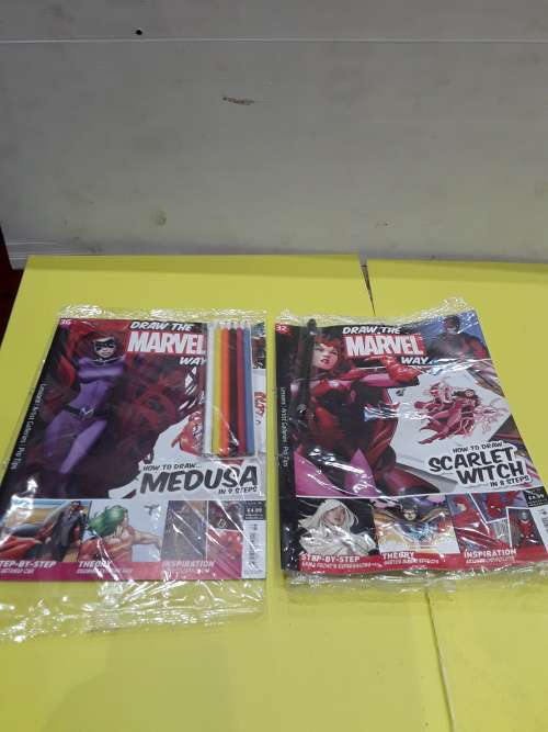 10 ISSUES OF DRAW THE MARVEL WAY(42 PIECES)STEP BY STEP GUIDE