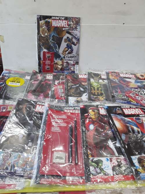 DRAW THE MARVEL WAY(15 CHARACTERS-60 PIECES)ONE BID TAKES ALL