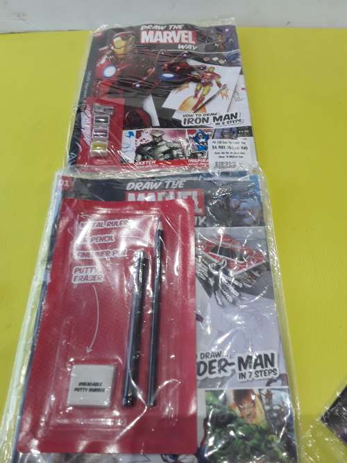 DRAW THE MARVEL WAY(15 CHARACTERS-60 PIECES)ONE BID TAKES ALL