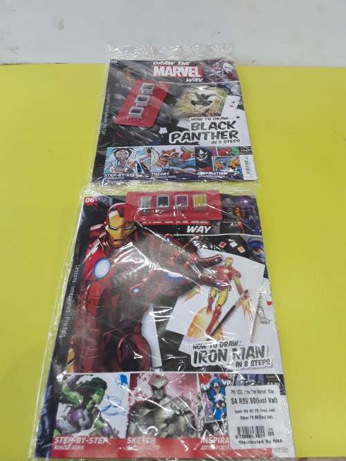 DRAW THE MARVEL WAY(15 CHARACTERS-60 PIECES)ONE BID TAKES ALL