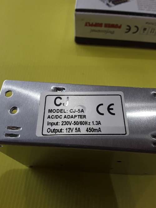 12V,5AMPS CCTV POWER SUPPLY