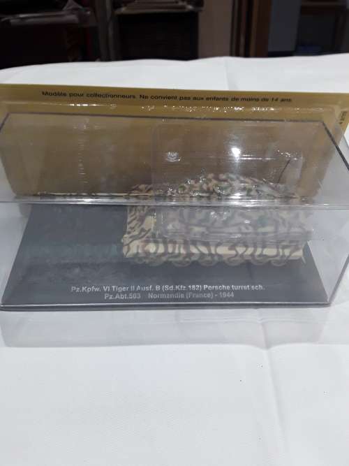 HIGHLY DETAILED DIE CAST METAL PZ.KPFW.V1 TIGER,PORSHE(FRANCE-1944)SCALE 1:72