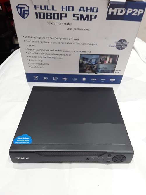 16 CHANNELS AHD DVR INCL.POWER SUPPLY,REMOTE & MOUSE (1080P,5MP)