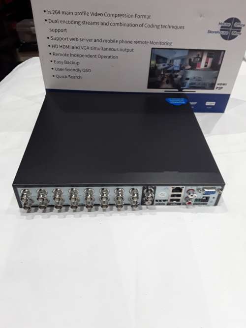 16 CHANNELS AHD DVR INCL.POWER SUPPLY,REMOTE & MOUSE (1080P,5MP)