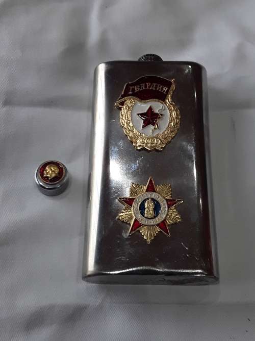 STAINLESS STEEL ALCOHOL FLASK(MADE IN RUSSIA)