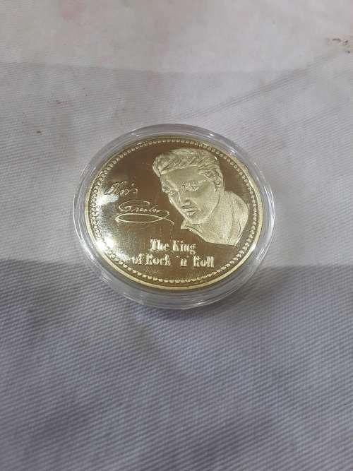 SIGNED ELVIS PRESLEY COIN(ENCAPSULATED)