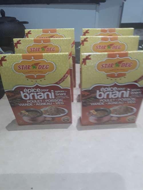 PACK OF 6 -50g x 6 BOX GROUND SPICE FOR BERYANI,ETC...(MAURITIAN)PURE ORIGINAL SPICES