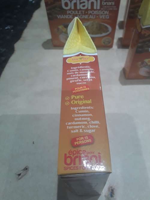 PACK OF 6 -50g x 6 BOX GROUND SPICE FOR BERYANI,ETC...(MAURITIAN)PURE ORIGINAL SPICES