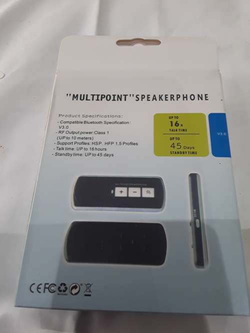 BLUETOOTH MULTIPOINT SPEAKER PHONE (UP TO 16 HRS TALK TIME)