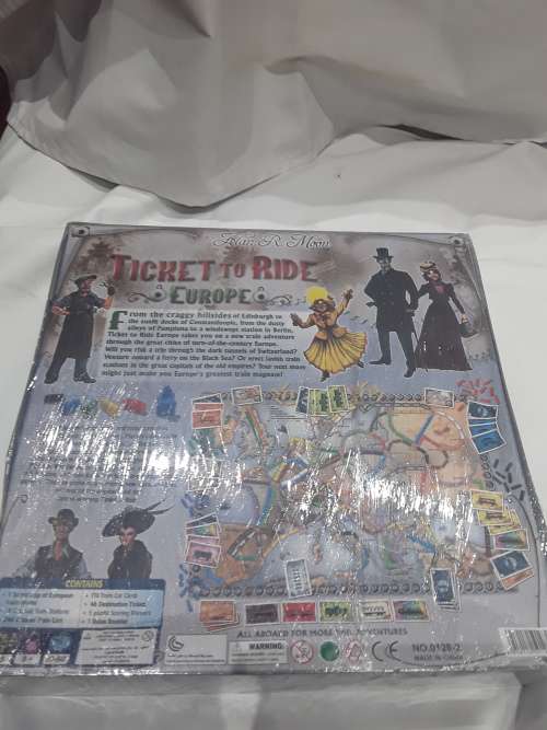 TICKET TO RIDE EUROPE BOARD GAME(ALAN R.MOON)RAILWAY BOARD GAME