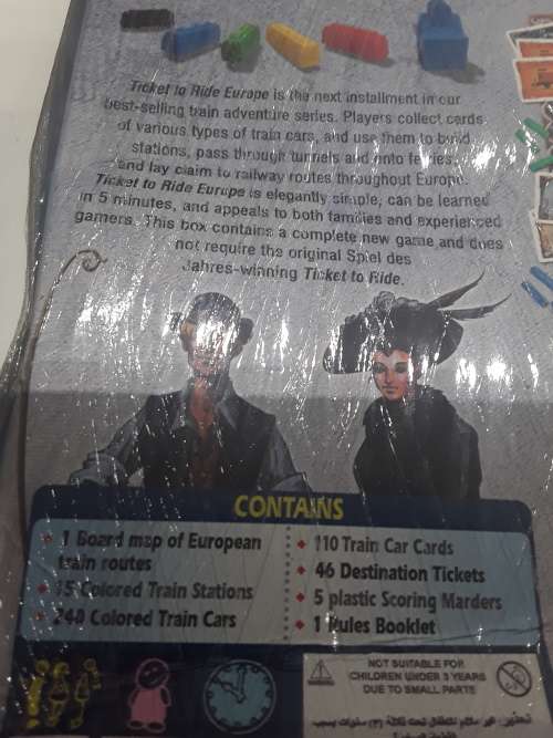 TICKET TO RIDE EUROPE BOARD GAME(ALAN R.MOON)RAILWAY BOARD GAME