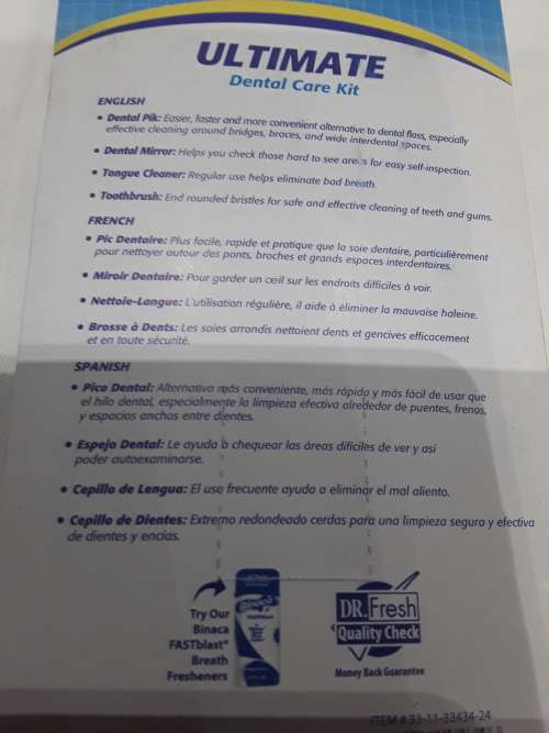 4 PIECE ULTIMATE DENTAL CARE KIT(DESIGNED IN CALIFORNIA)