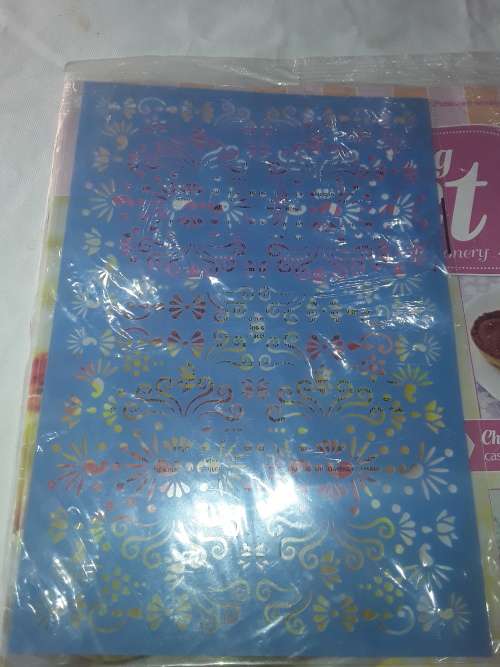 SOMETHING SWEET BOLLYWOOD STENCIL MOULD INCL.RECIPE MAGAZINE (ISSUE 38)