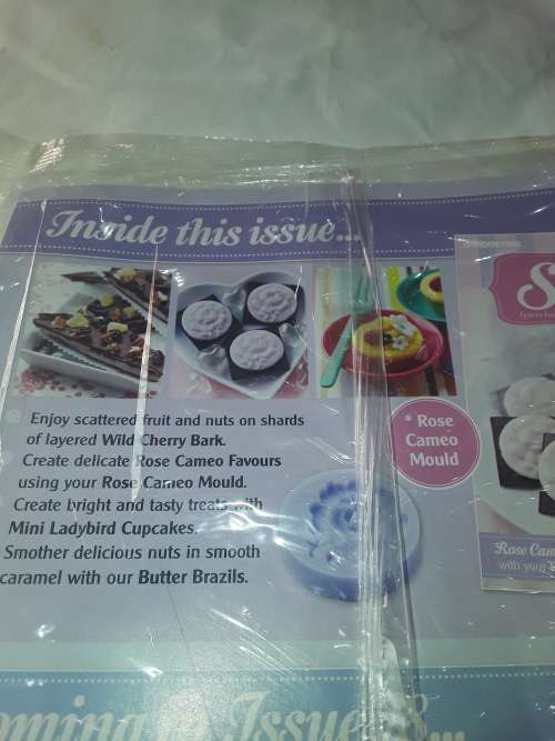 SOMETHING SWEET ROSE CAMEO MOULD INCL.RECIPE MAGAZINE ( ISSUE 27)