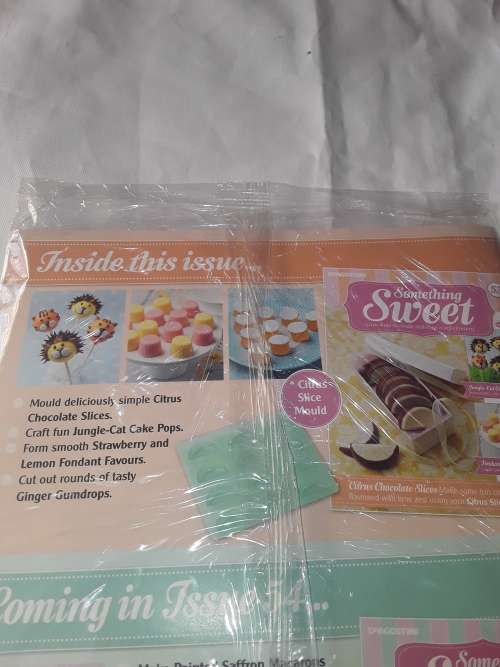 SOMETHING SWEET CITRUS SLICE MOULD INCL.RECIPE MAGAZINE ( ISSUE 53)