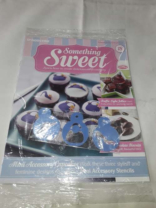 SOMETHING SWEET MINI ACCESSORY STENCIL MOULD INCL.RECIPE MAGAZINE (ISSUE 18)