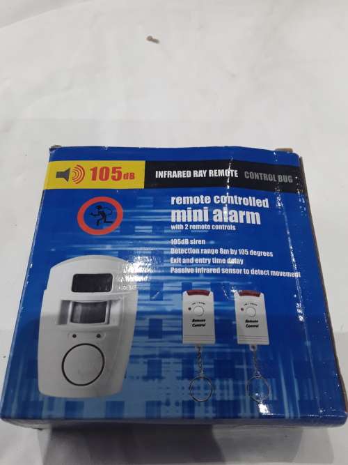 MINI ALARM WITH 2 REMOTES AND SIREN(INFRARED)