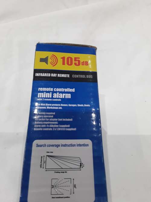 MINI ALARM WITH 2 REMOTES AND SIREN(INFRARED)