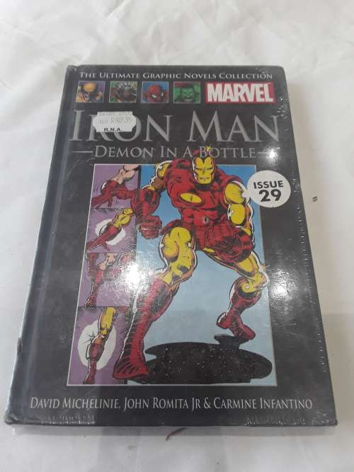 MARVEL HARDCOVER COMIC (IRON MAN)DEMON IN A BOTTLE