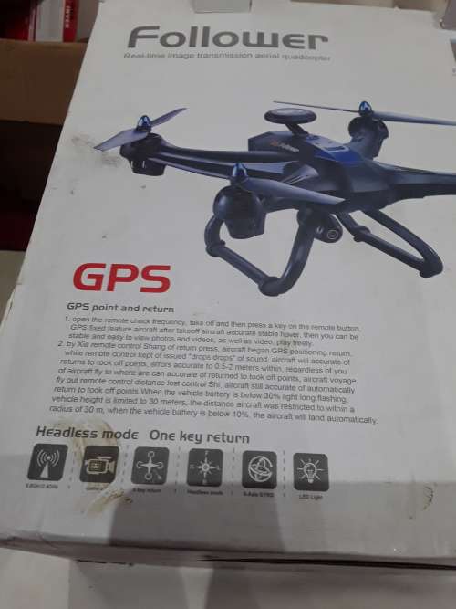 REMOTE CONTROLLED GPS FOLLOWER WIFI QUADCOPTER