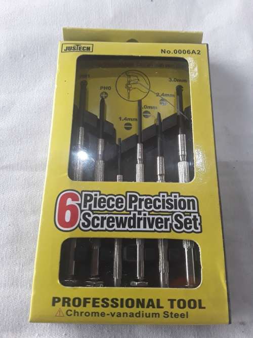 6 PIECE PRECISION SCREWDRIVER SET(CHROME VANADIUM STEEL)