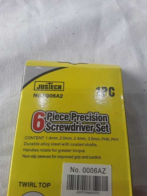 6 PIECE PRECISION SCREWDRIVER SET(CHROME VANADIUM STEEL)