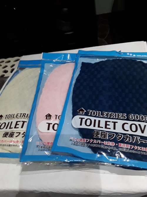 3 PIECE TOILET COVER SET(AVAILABLE 3 SHADES)IMMEDIATE DELIVERY