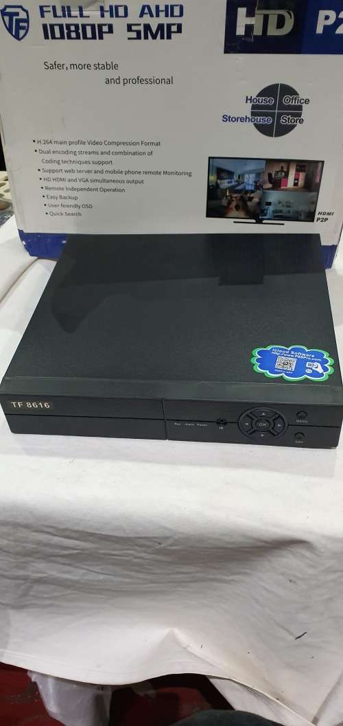 16 CHANNELS AHD DVR,INCL.POWER SUPPLY, REMOTE & MOUSE