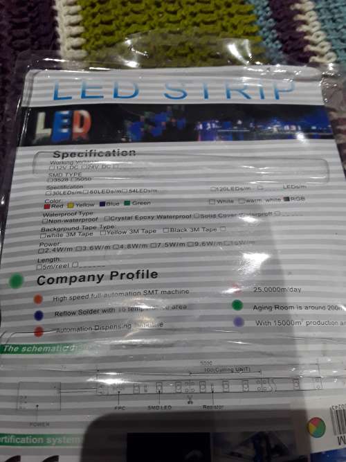 REMOTE CONTROLLED LED STRIP LIGHT SET