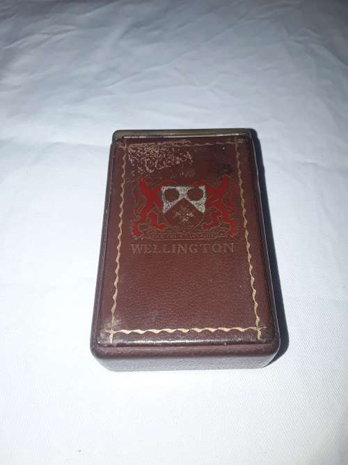 VINTAGE LEATHER WELLINGTON CIGARETTE CASE