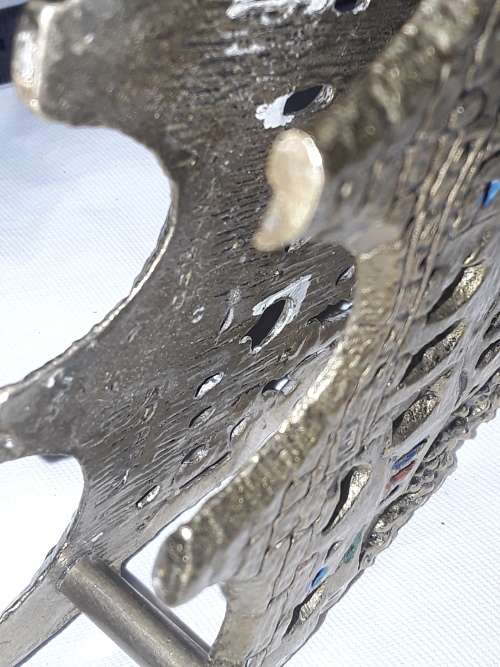 JEWISH BRASS NAPKIN/LETTER HOLDER(MARKINGS INSIDE)