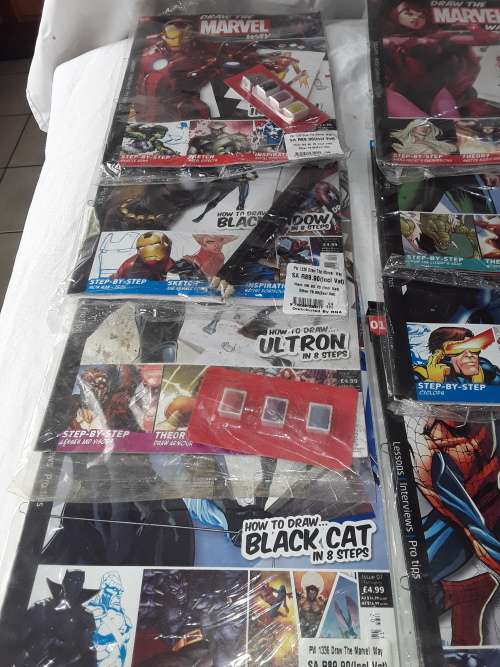 8 ISSUES OF DRAW THE MARVEL WAY(ONE BID FOR ALL)