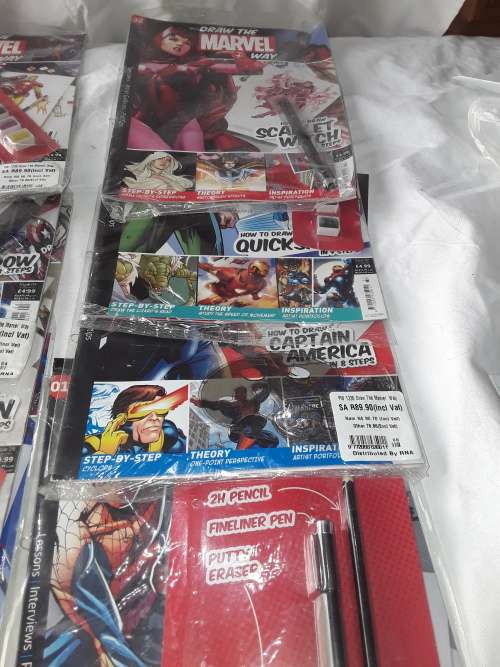 8 ISSUES OF DRAW THE MARVEL WAY(ONE BID FOR ALL)