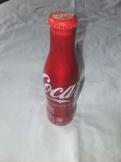 250 ml SEALED COCA-COLA (100 YEARS OF COCA-COLA BOTTLING CO.)ALUMINIUM BOTTLE