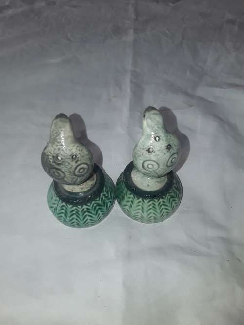 PAIR OF PORCELAIN COBRAS(INSENCE HOLDERS)