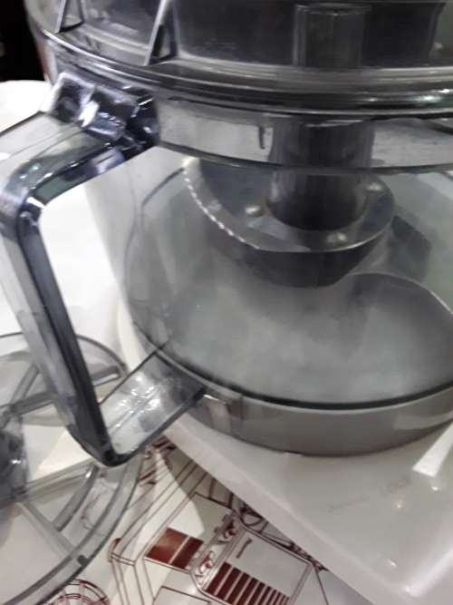 VINTAGE PINEWARE FOOD PROCESSOR WITH ALL ATTACHMENTS (UNUSED)