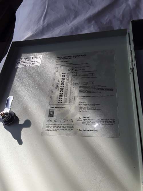 12 VDC,18 OUTPUT SWITCH MODE CCTV POWER SUPPLY