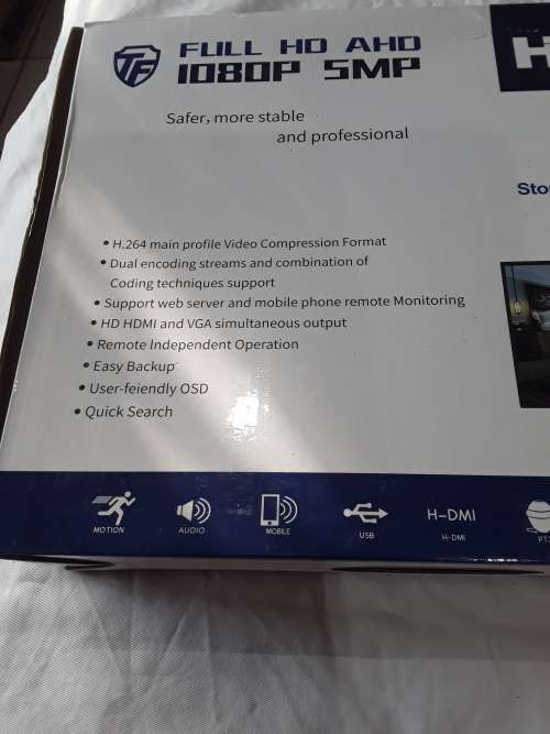 16 CHANNELS FULL AHD DVR INCL.POWER SUPPLY,REMOTE AND MOUSE