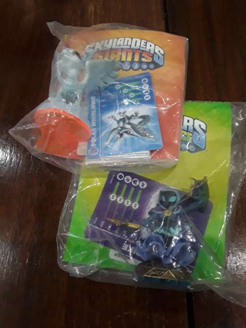10 X SKYLANDERS FIGURES WITH CARD AND STICKERS (ONE BID FOR ALL)