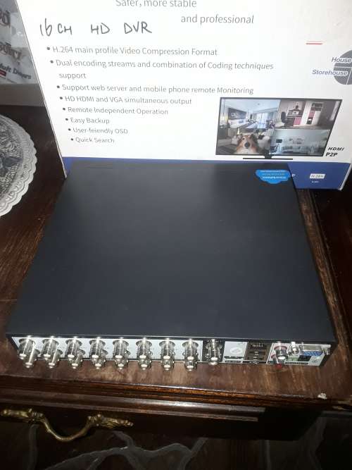 16 CHANNELS AHD DVR INCL.POWER SUPPLY AND MOUSE (1080P,5MP)
