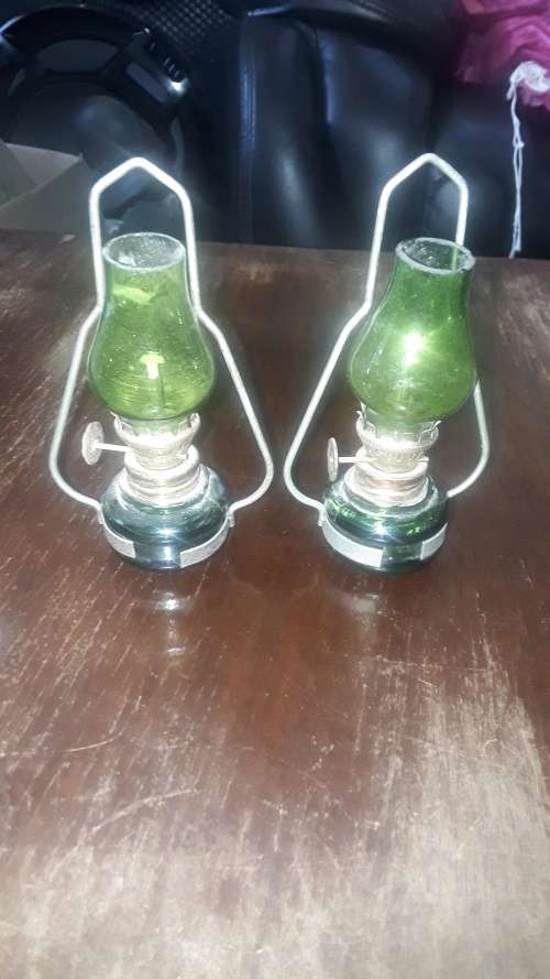 PAIR OF MINIATURE LANTERNS