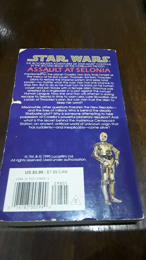 SET OF 3 VINTAGE STARWARS NOVELS