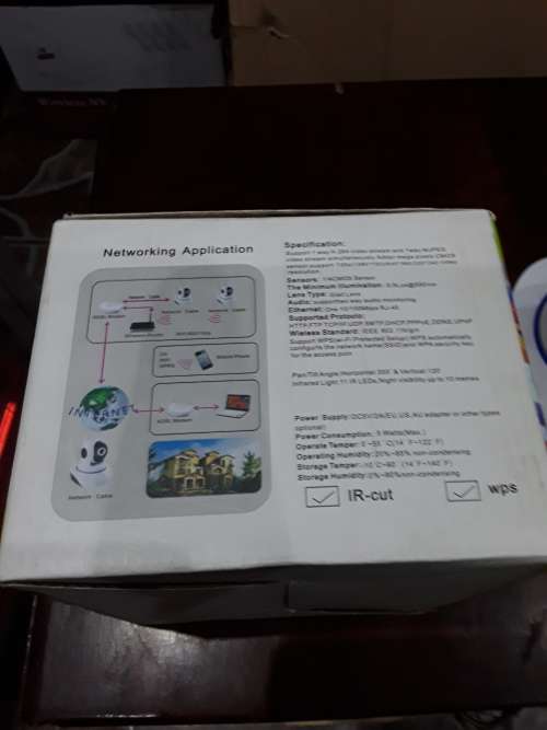 IP WIFI CAMERA WITH 2 ANTENNAS