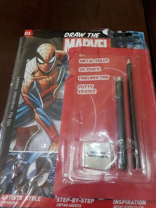 DRAW THE MARVEL WAY(5 ISSUES AND A MARVEL FILE)EACH COMES WITH STATIONARY(ONE BID TAKES ALL)