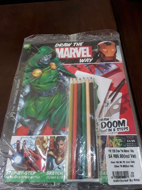DRAW THE MARVEL WAY(5 ISSUES AND A MARVEL FILE)EACH COMES WITH STATIONARY(ONE BID TAKES ALL)