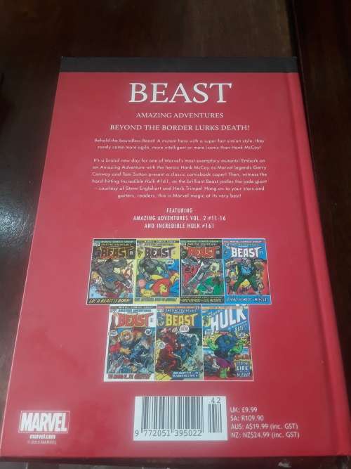 MARVEL SUPERHERO`S HARDCOVER COMIC(BEAST)