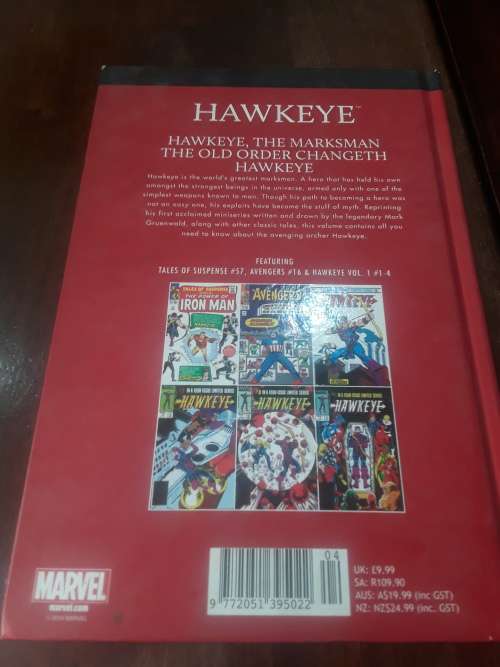 MARVEL SUPERHERO`S HARDCOVER COMIC(HAWKEYE)