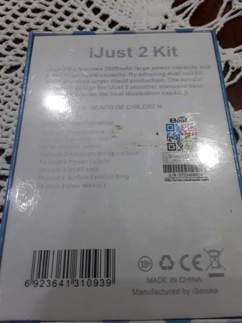 JUST 2 E CIGARETTE (SEALED BOX)