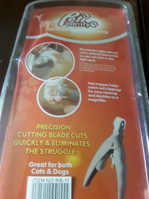 PET COMFY ILLUMINATED NAIL CLIPPER